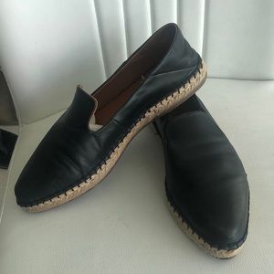 Leather Espadrilles Loafers